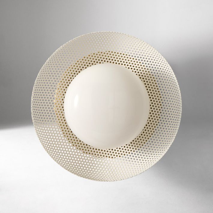 Elorina Sconce Wall Light - Textured Metal or Glass Shade