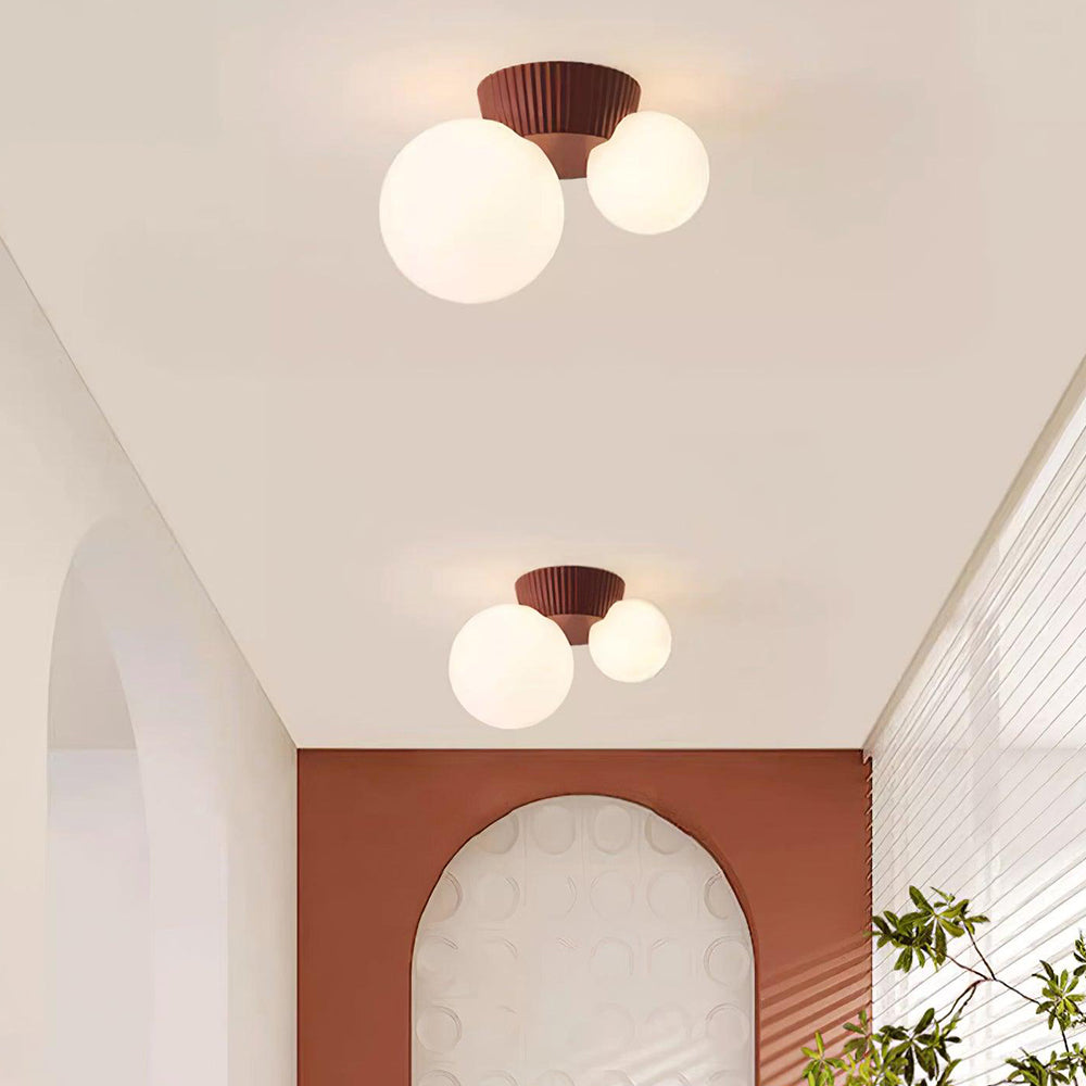Compact Organic Ceiling Light - Home Fixture for Medium Rooms