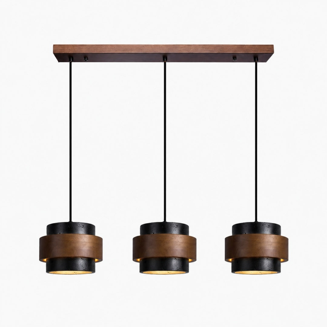 Black and Walnut · Straight · 3 Heads · Linear