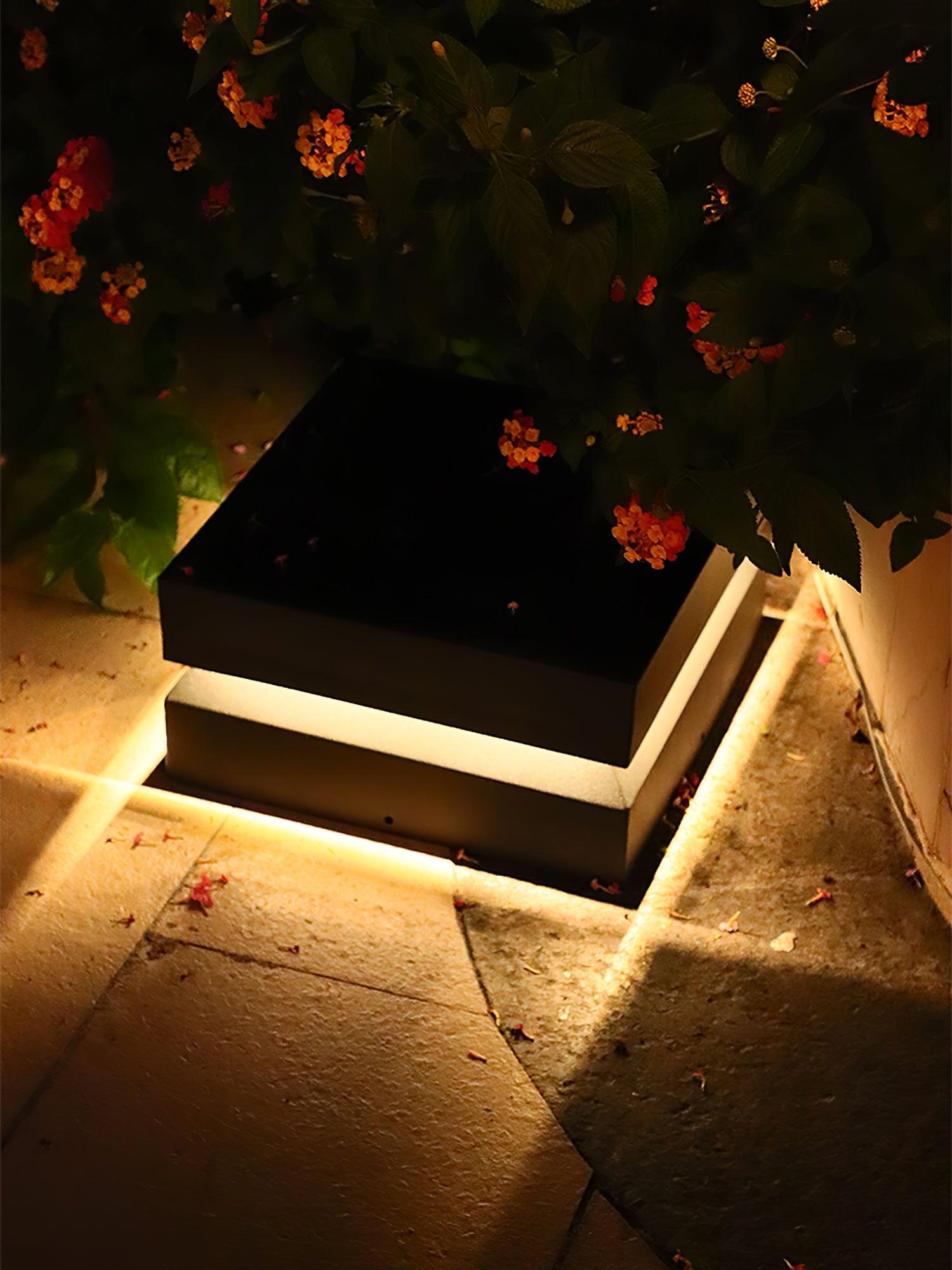 Square Post Outdoor Light - Waterproof Garden Lamp for Pathway