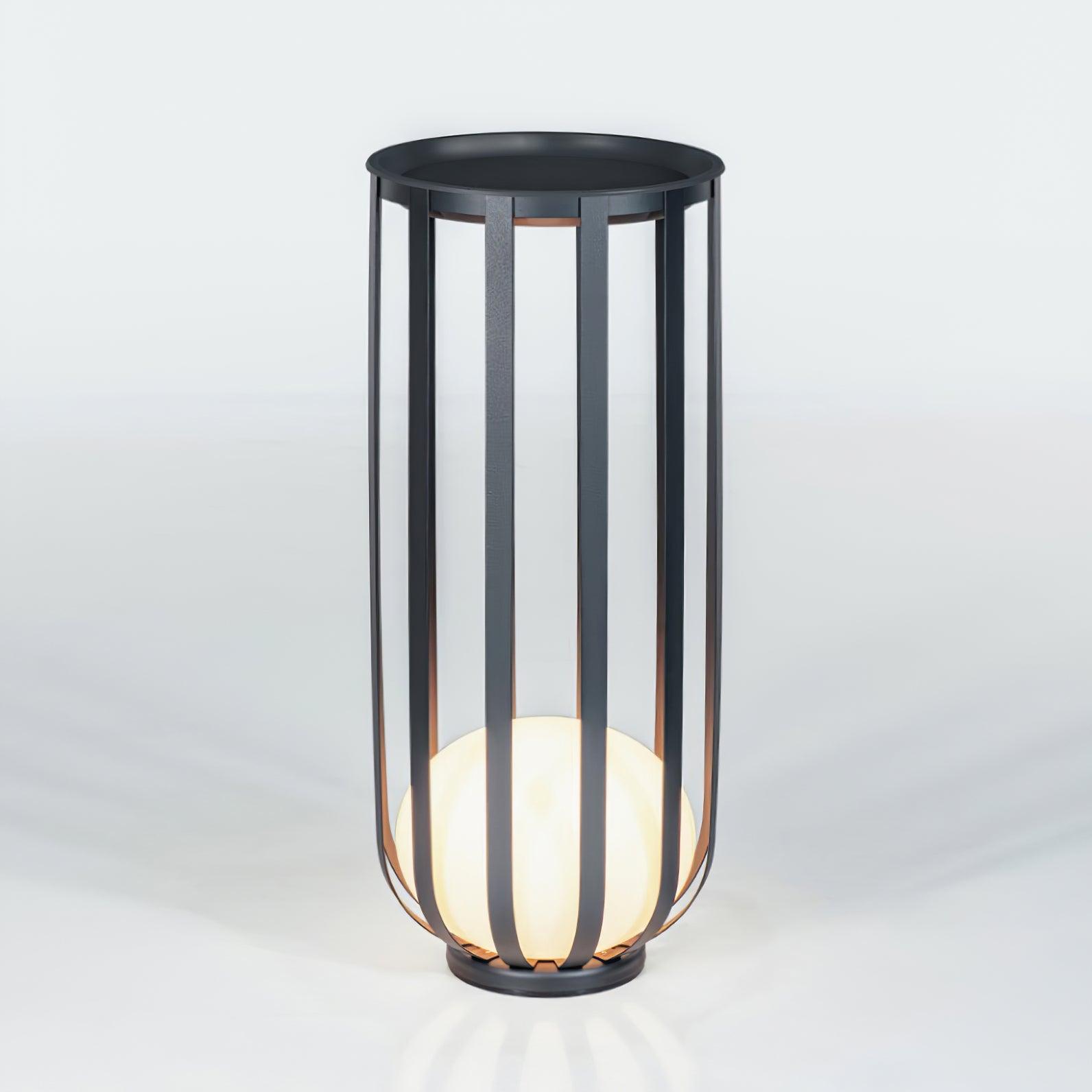 Garten-Außenstehlampe - Dimmbares LED-Licht mit Tablett und Blumentopf