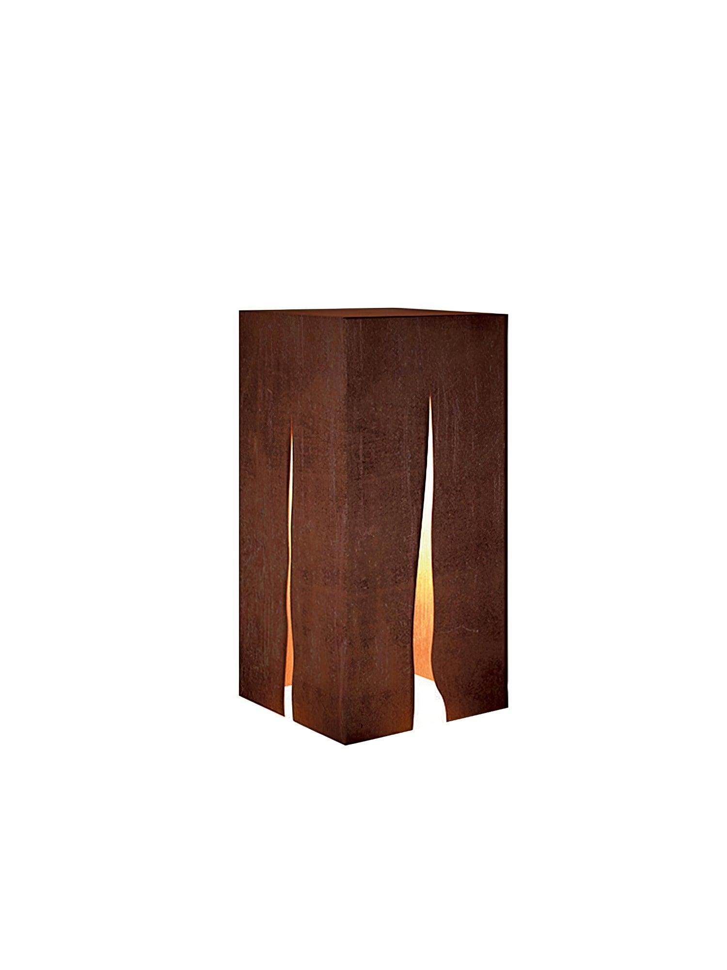Simple Modern Outdoor Light - Garden Light with Rust-Colored Frame