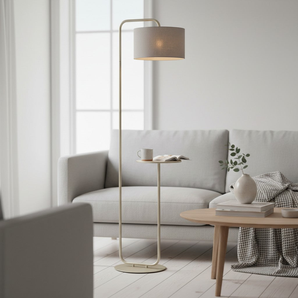 Lirra Multi-Functional Floor Lamp with Table-Top Design – Stylish Standing Lamp for Living Areas