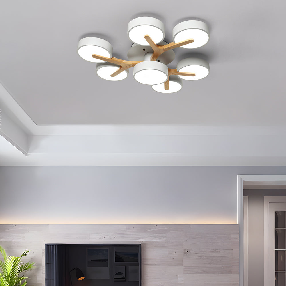 Contemporary Luxurious Ceiling Light - Acrylic Fixture for Living Room