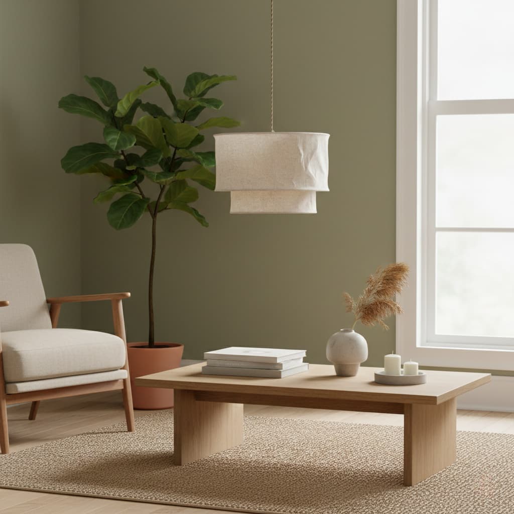 Aeroloom Organic Texture Pendant Lamp - Soft Layered Fabric Shade Modern Decorative Lighting for Any Room