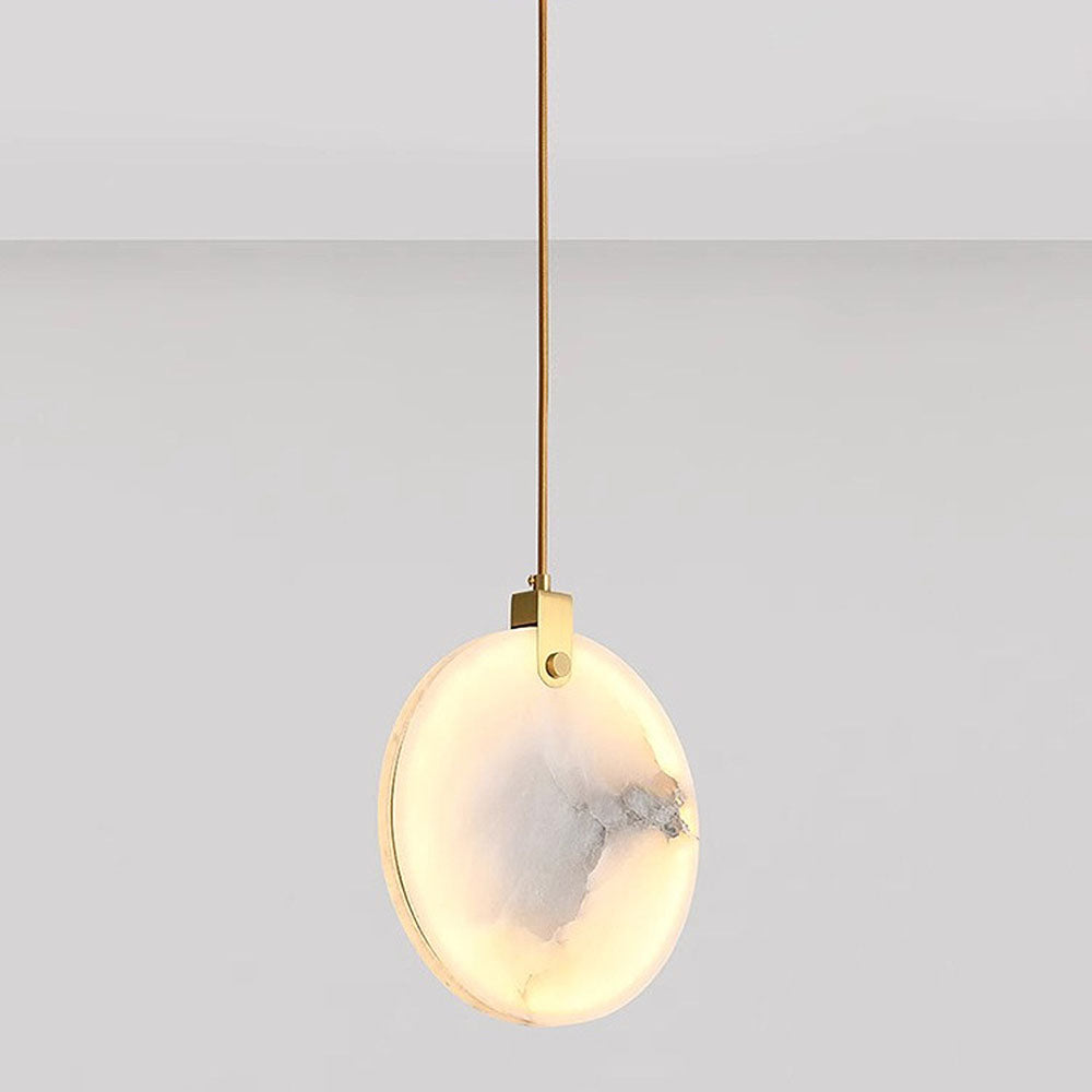 Marble LED Pendant Light - Minimalist White Elegance Lighting Modern