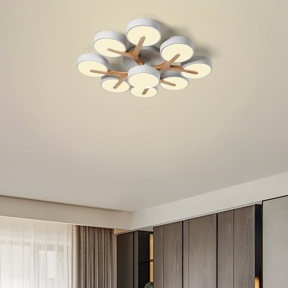Contemporary Luxurious Ceiling Light - Acrylic Fixture for Living Room