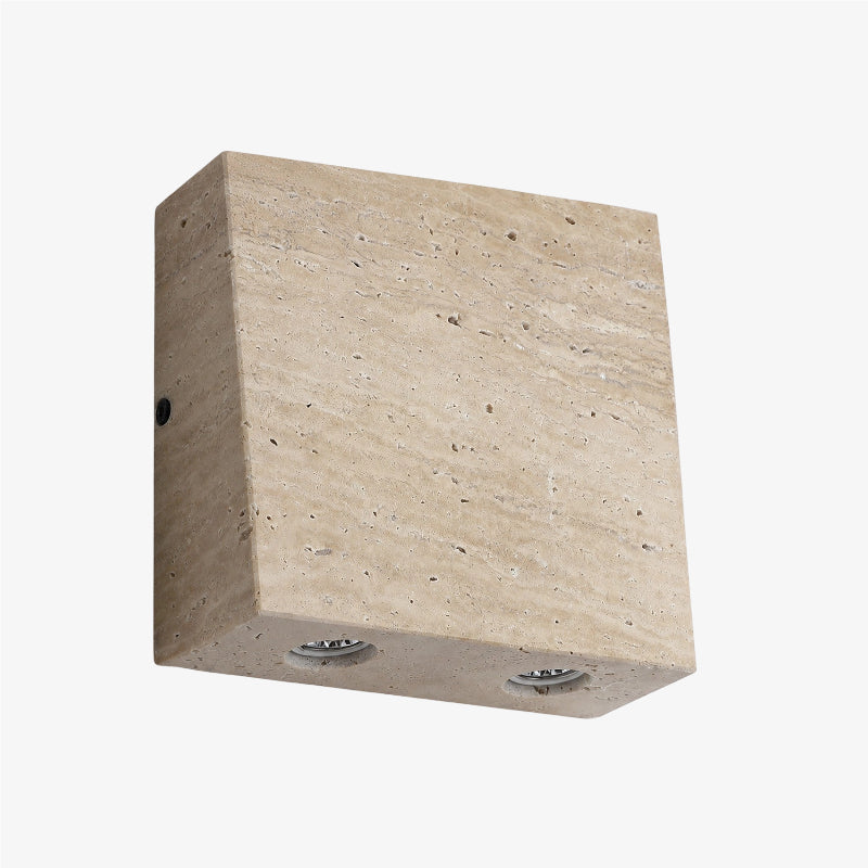 Natural Travertine Wall Sconce