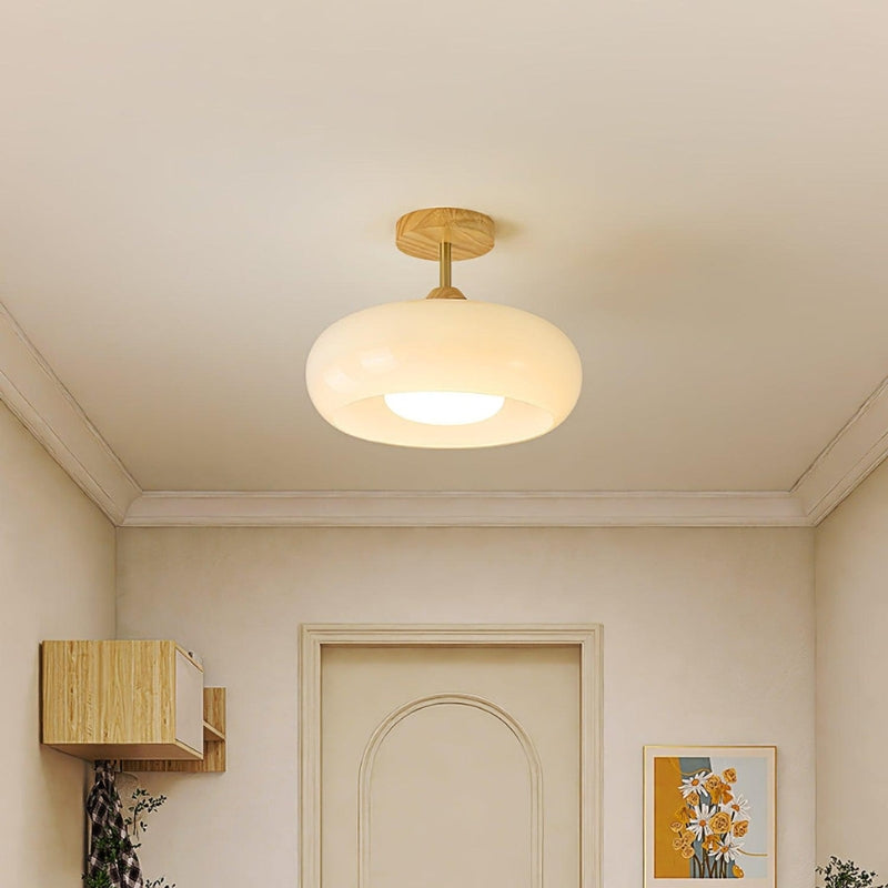 Bauhaus Holz Persimmon Deckenleuchte