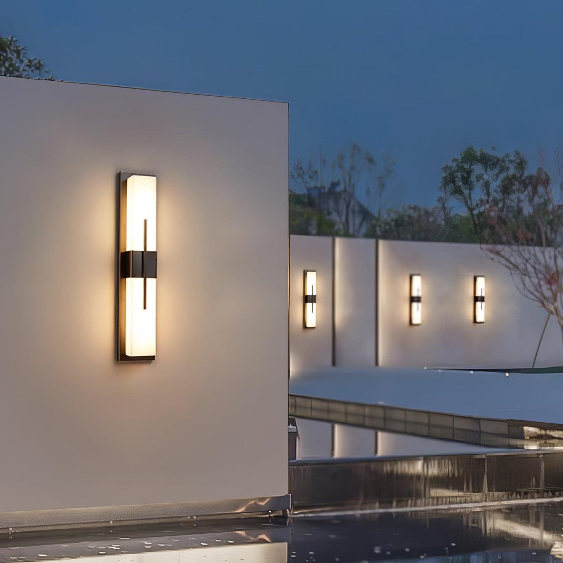 Außenwandleuchte - Wasserdichte moderne Außenlampe für Veranda und Garten