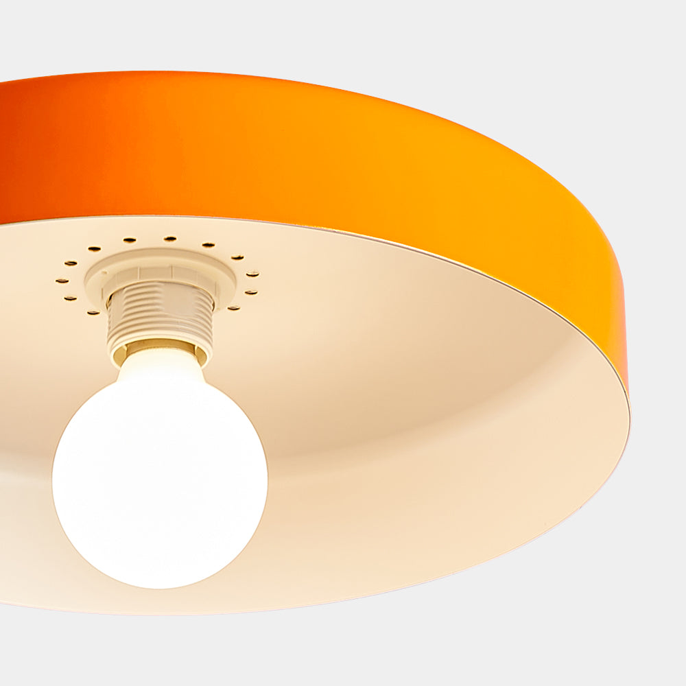 Flush Mount Art Decor Ceiling Light - Iron Round Fixture for Entryway