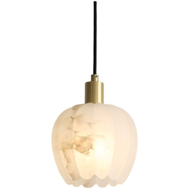 Moderne Bud Alabaster Pendelleuchte