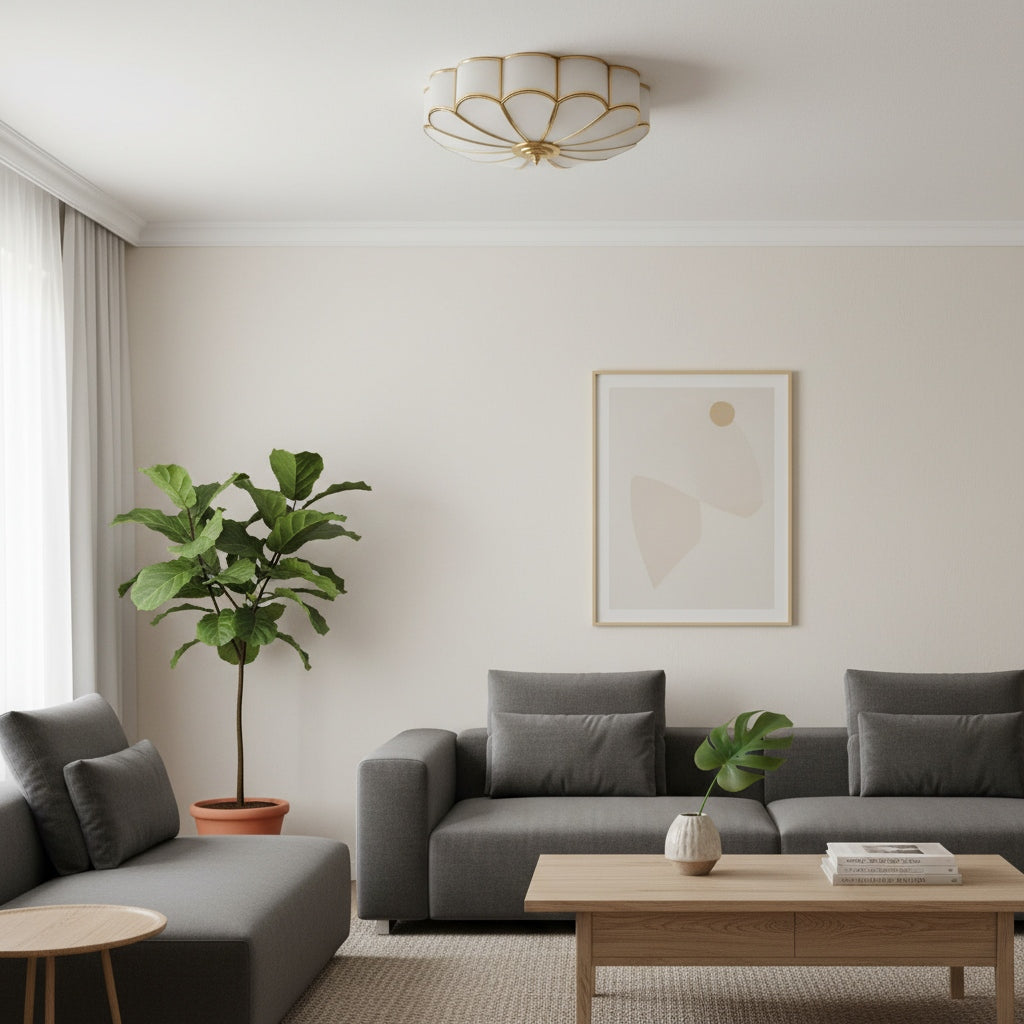 Silunavo Modern Ceiling Lamp with Floral Inspired Design for Living Room Statement