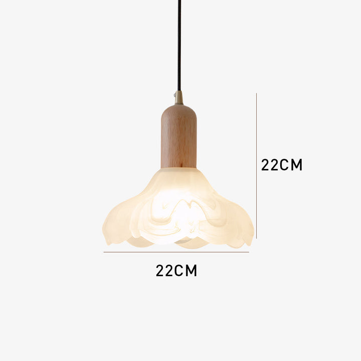 Retro Glass Pendant Light - Creative Bedroom Lighting Vintage