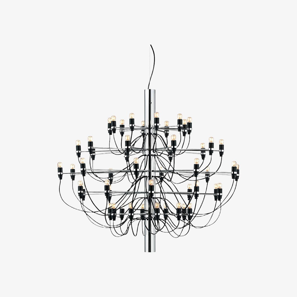 Tendrila Contemporary Multi-Light Chandelier - Industrial-Inspired Design Metal Suspension for Lounges N01