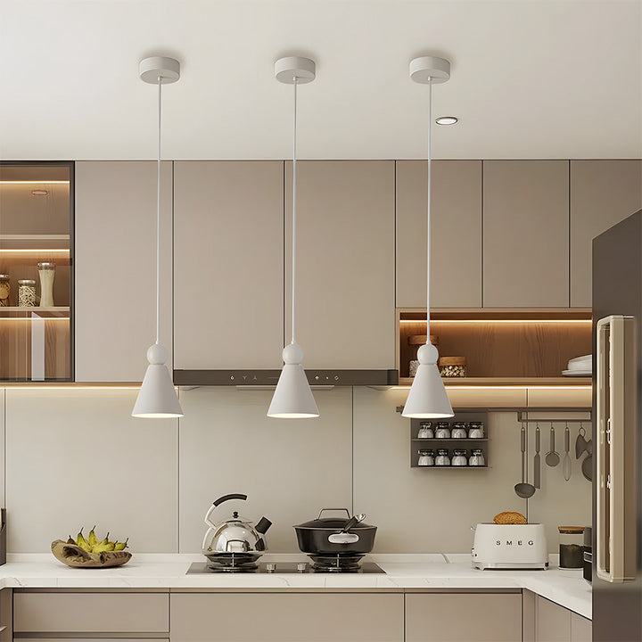 Iron Pendant Light - Compact Minimalist Living Room Lighting