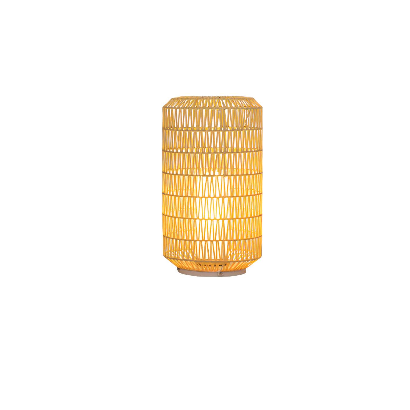 Außenlampe aus geflochtenem Rattan – traditionelles Handwerkslicht für Ecken