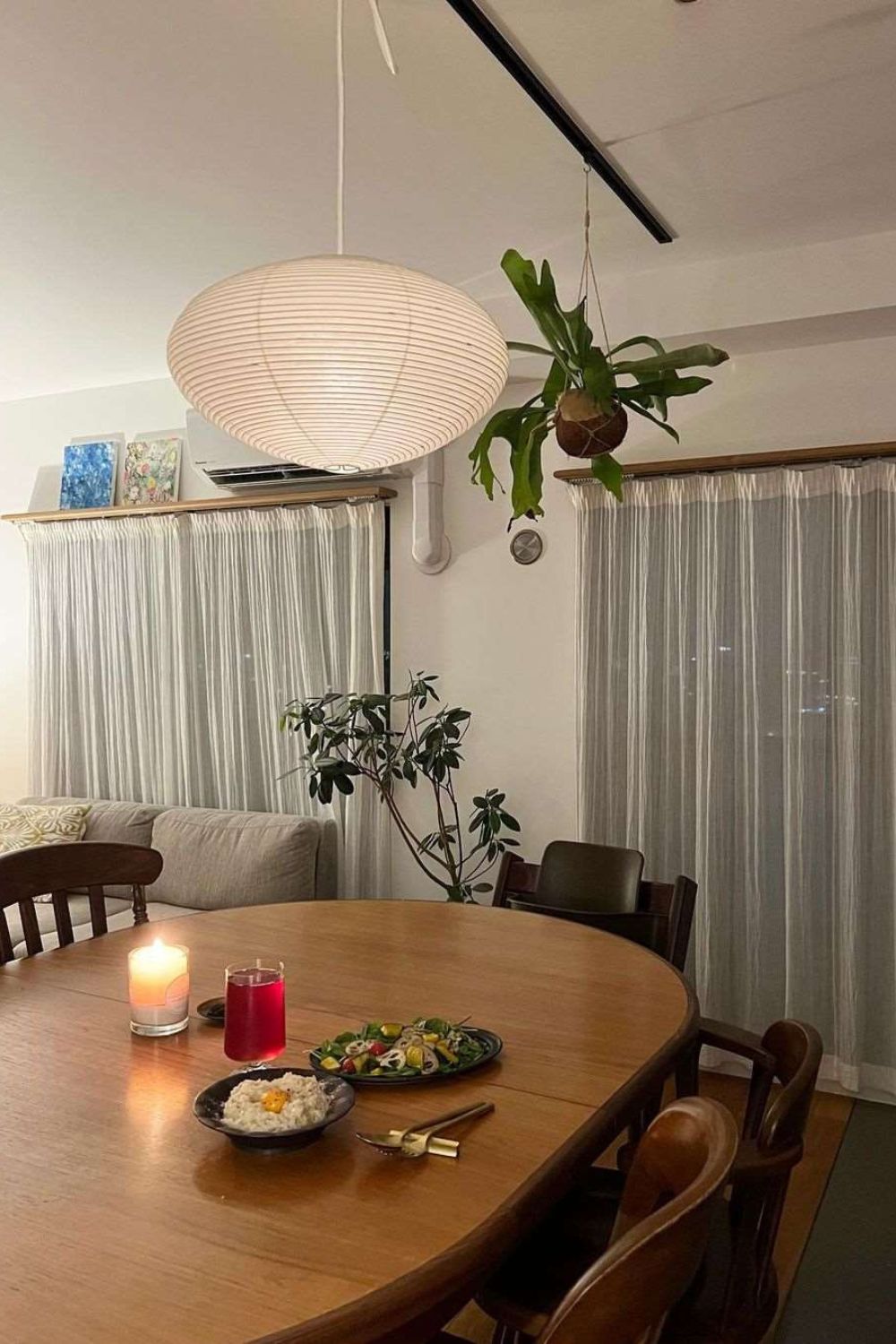 Mulberry Washi Pendant Lamp - Soft Handmade Light for Warm Home Decor