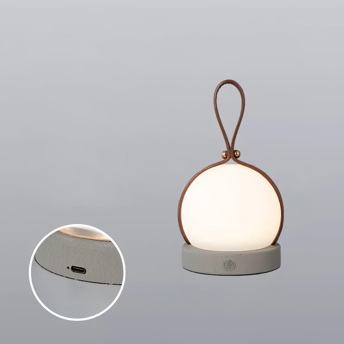 Lantern Indoor Table Lamp - Built-in Battery Modern Iron Lighting