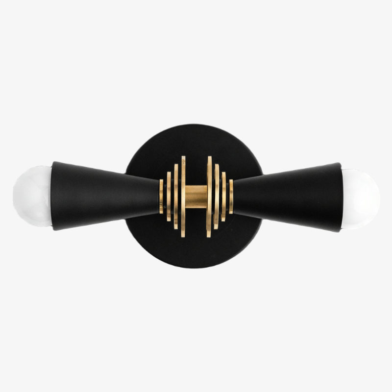 Pyralis Cone Art Deco Wall Light - Multi-Directional Sconce for Vanity or Wall