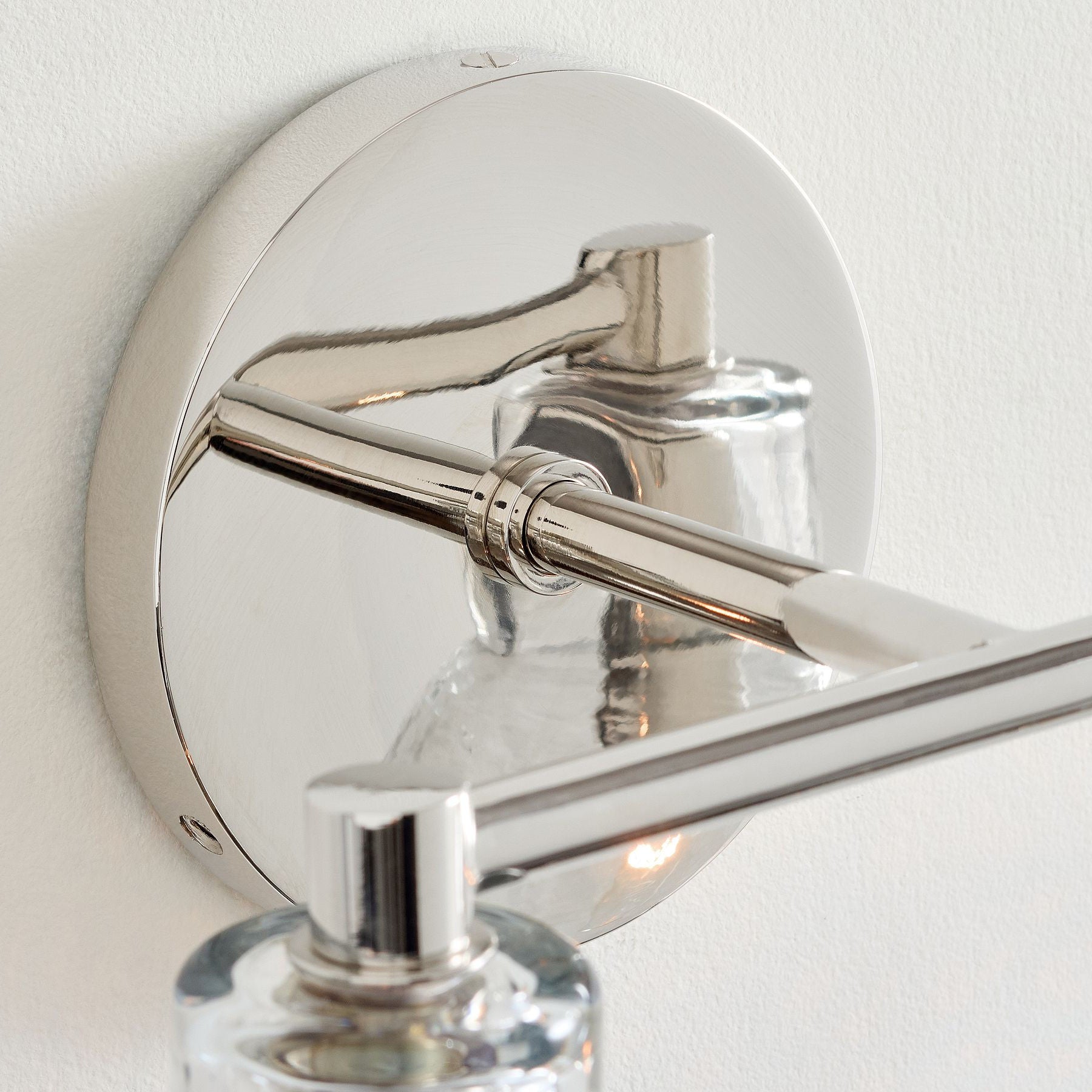 Glavira Recycled Glass Double Sconce - Indoor Brass Wall Lighting