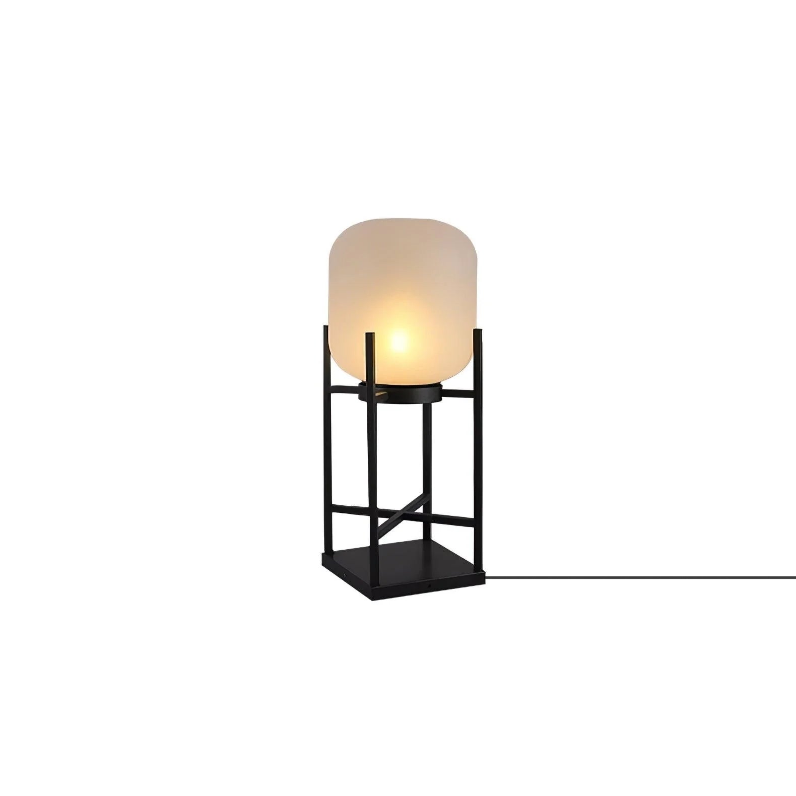 Lantern Floor Lamp - Solar LED Light for Garden, Patio & Outdoor Pathway