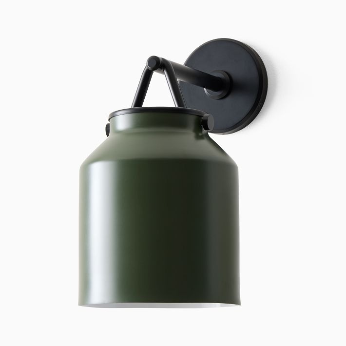 Hanton Metal Outdoor Wall Sconce - Matte Black Industrial Light Fixture