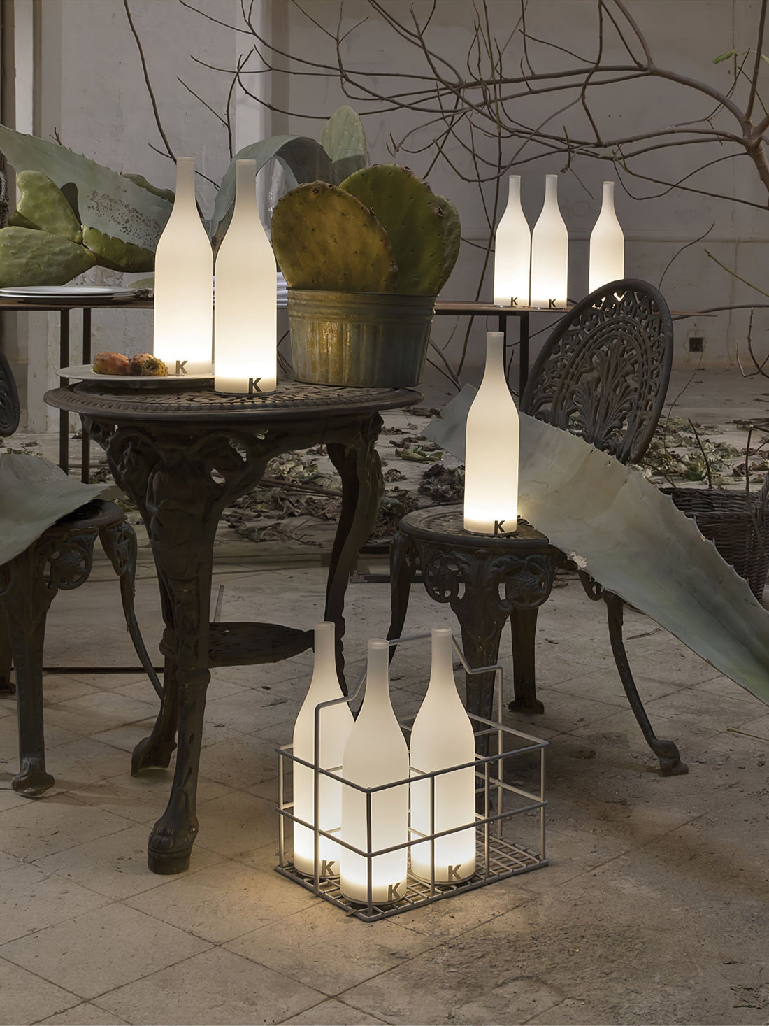 Battery Table Lamp - Modern Glass Light for Dining & Living Spaces