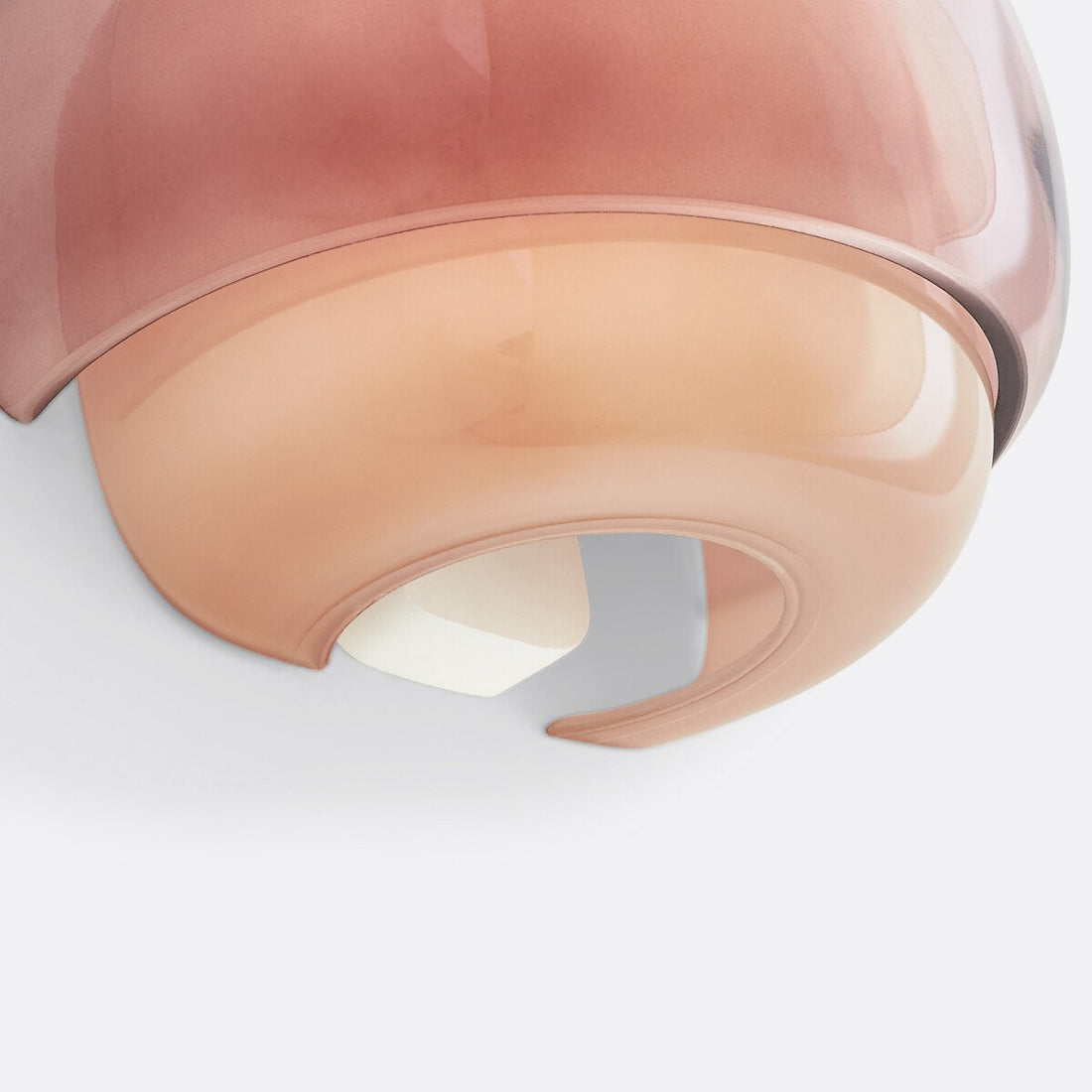 Clinco Farbige moderne Vintage-Glas-Wandlampe – Sanftes Pilz-Glühen