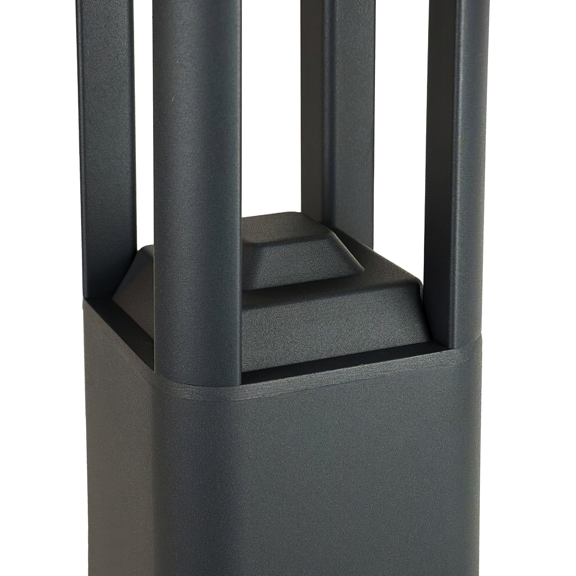 Rectangular Garden Bollard Light - Modern LED Lamp for Pathway