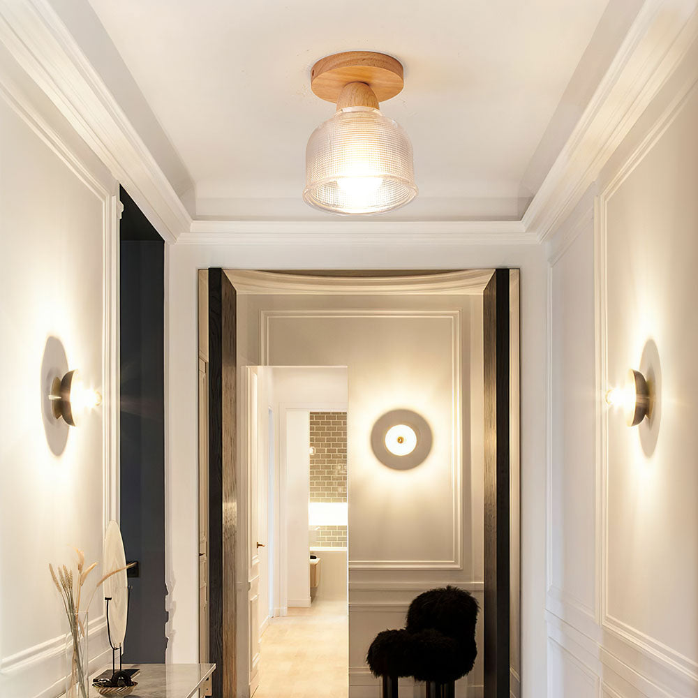 Retro Clear Glass Pendant Lights - Multiple Types for Hallway