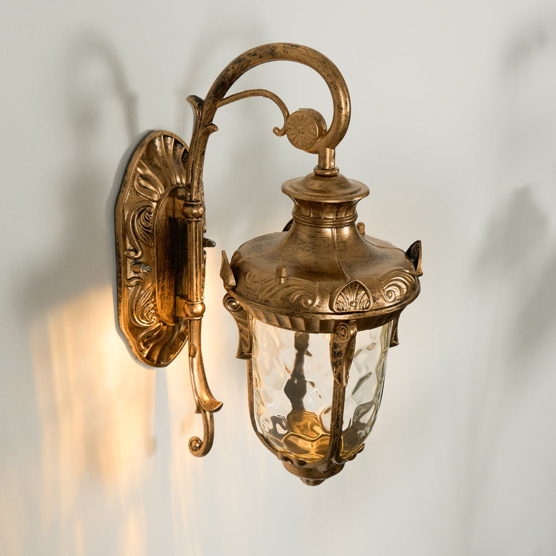 Heritage Outdoor Wall Lamp - Vintage Brass Light for Garden & Patio