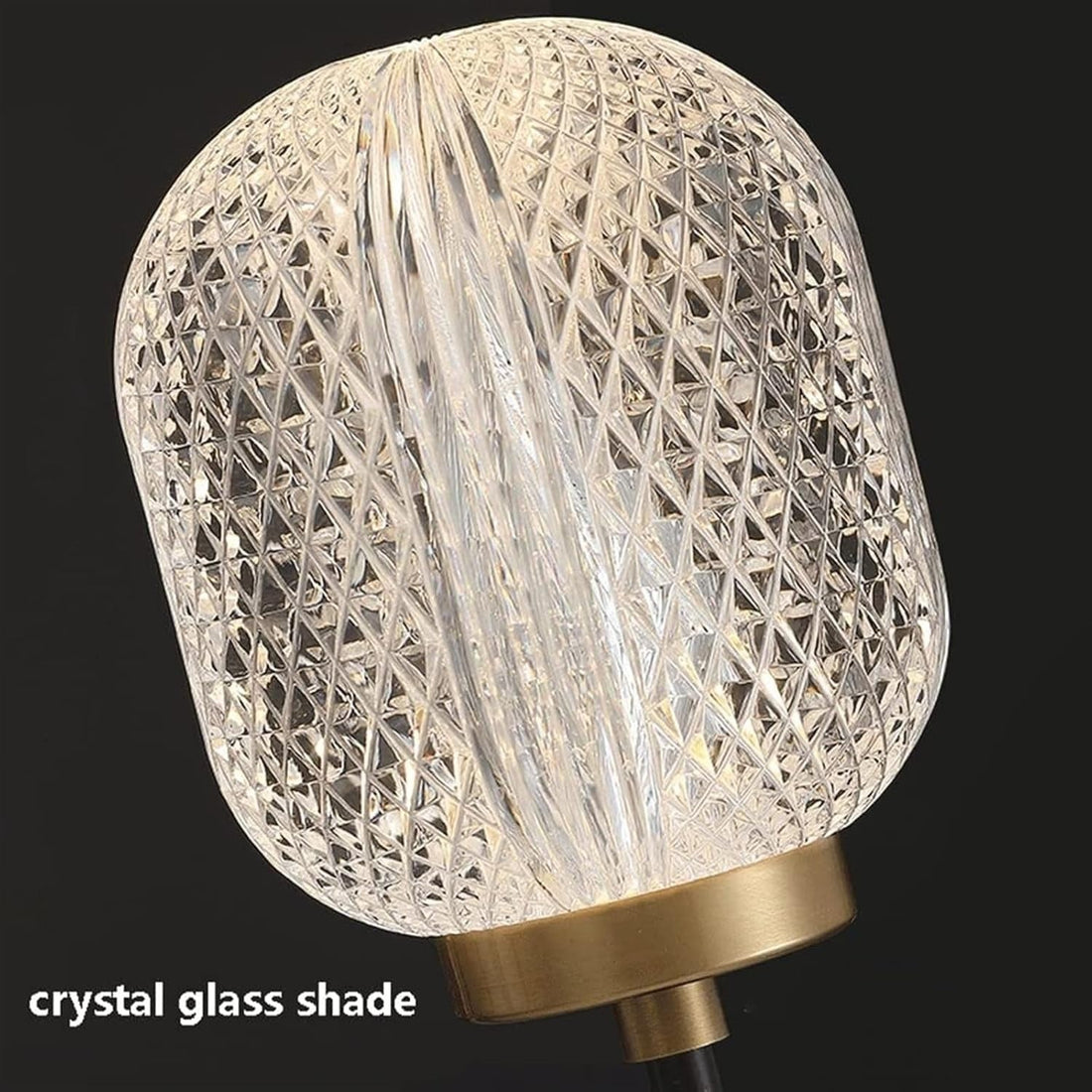 Antique Crystal Wall Lamp - Acrylic Fixture for Bedroom