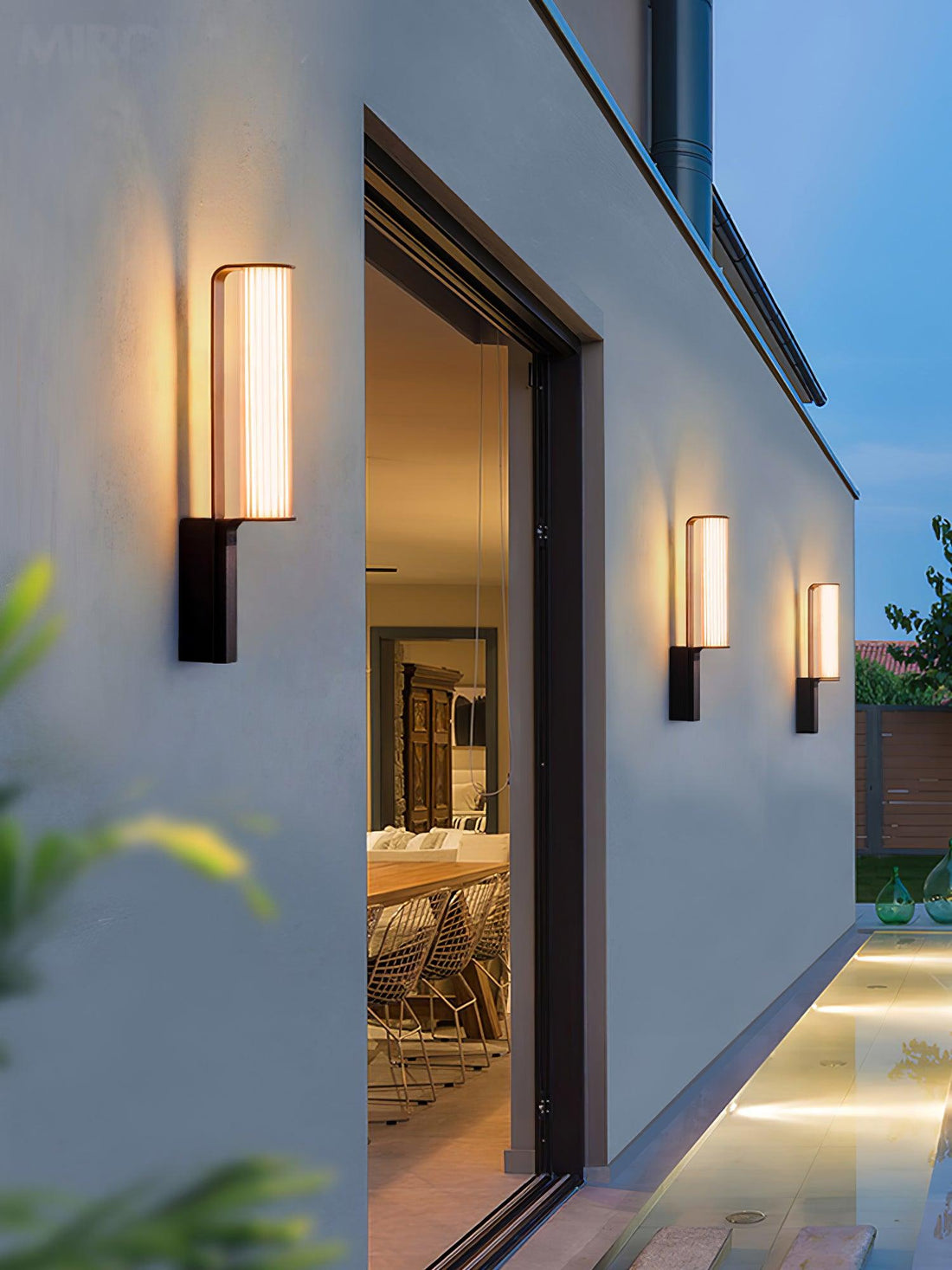 Outdoor Floor Lamp - Stainless Steel Acrylic Industrial Lighting