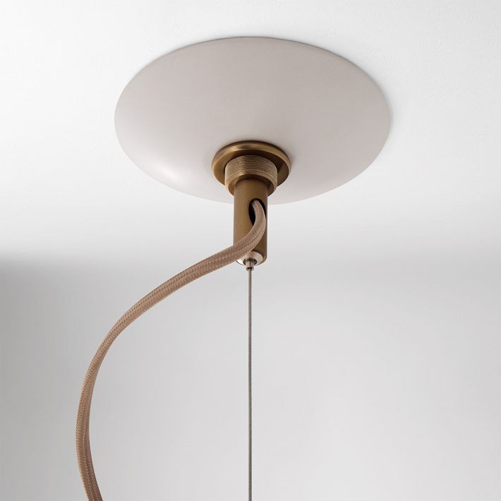 Pendelleuchte Alvian – Leinenschirm mit verstellbarer Höhe für gemütliches Essen