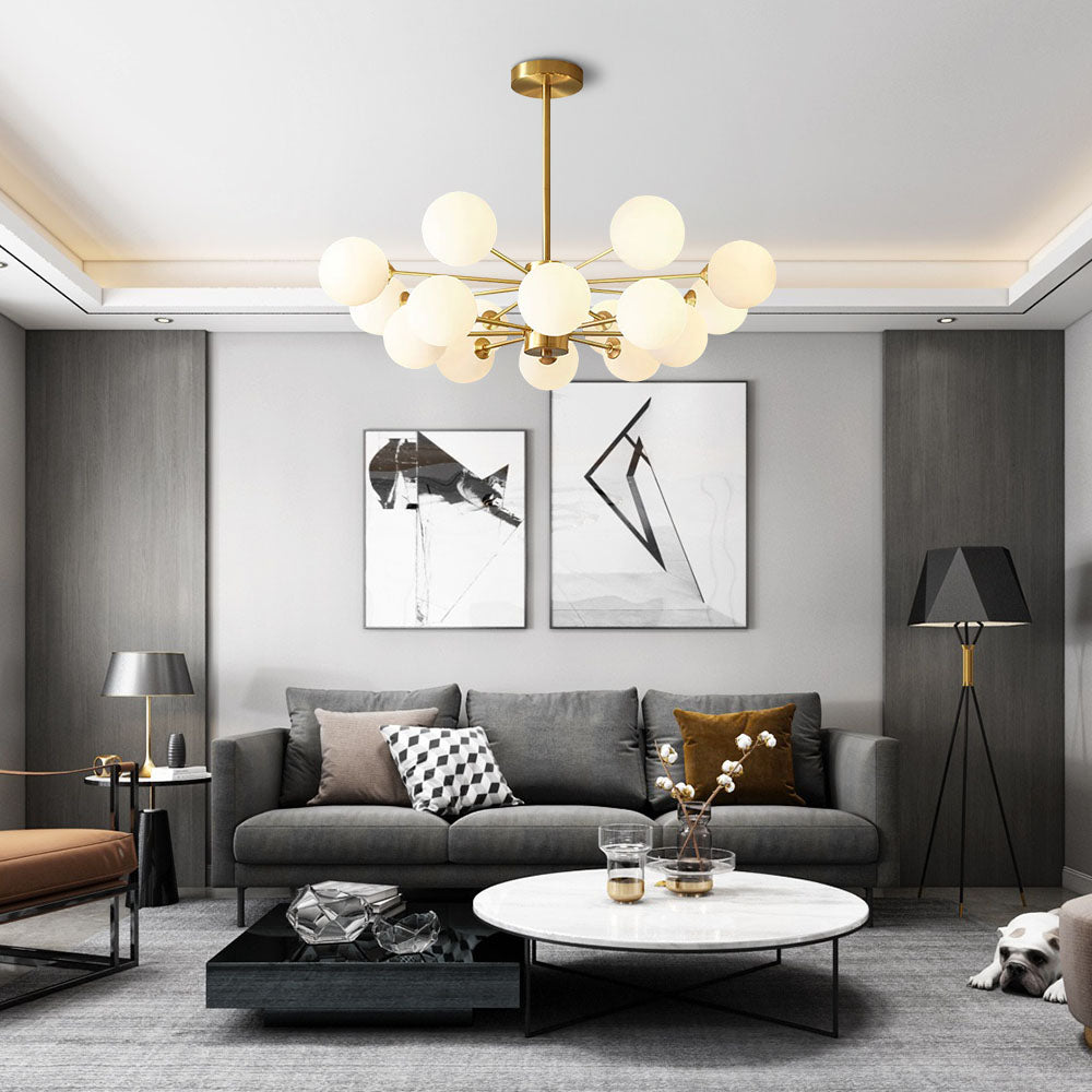 Gold Luxury Chandelier – Brass Fixture for Elegant Bedroom Décor