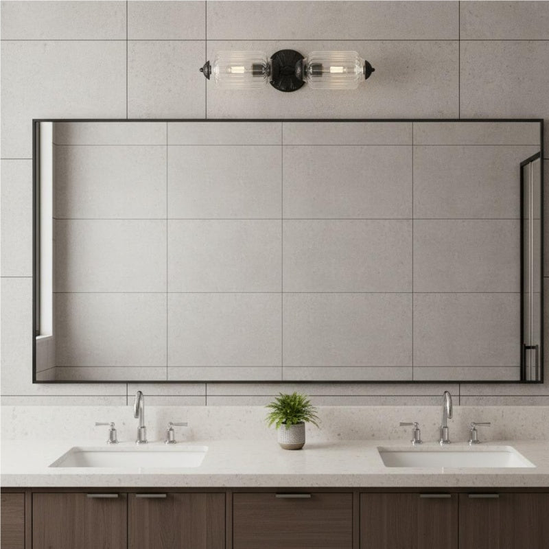 Eloise Laternen-Wandleuchte – Vintage-Glasschirm für Flurbeleuchtung