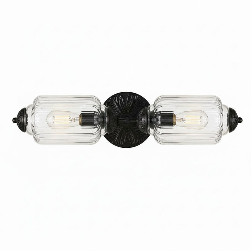 Eloise Laternen-Wandleuchte – Vintage-Glasschirm für Flurbeleuchtung