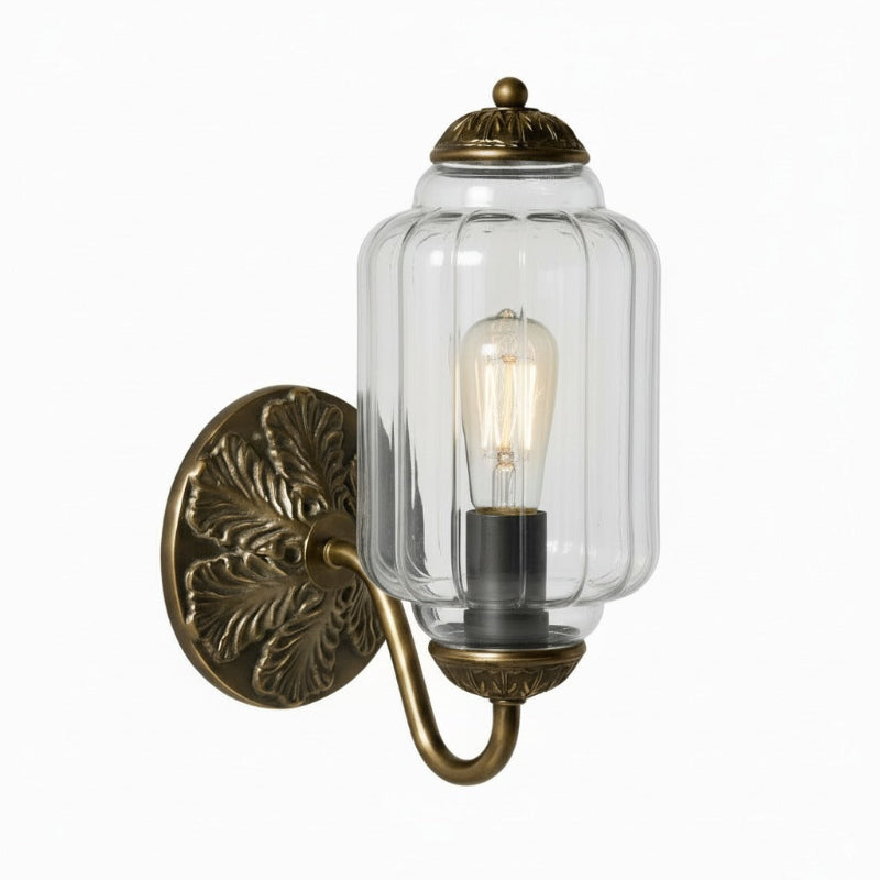 Milk Glass Vintage Eloise Bedside Wall Sconce