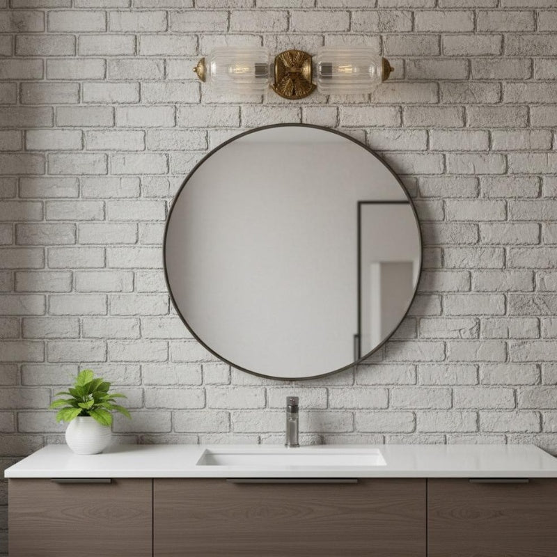 Eloise Laternen-Wandleuchte – Vintage-Glasschirm für Flurbeleuchtung
