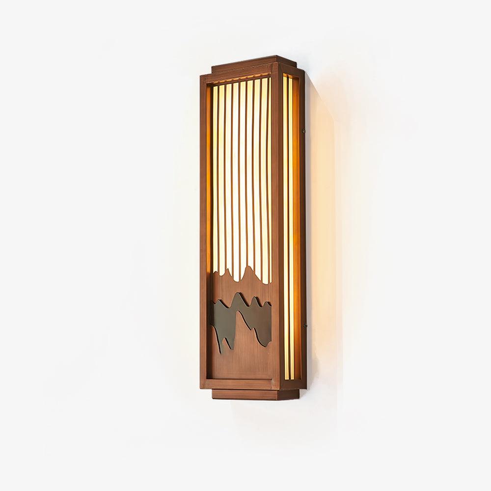 Modische Wandleuchte aus Edelstahl – quadratische Lampe für Terrassen
