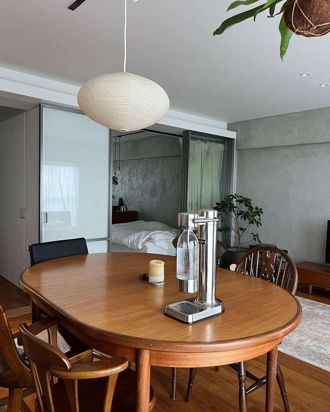 Mulberry Paper Plug-In Pendant Light