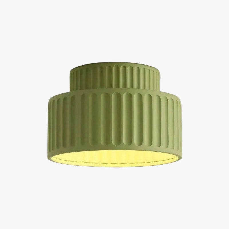 Tierna Bowl Flush Mount Ceiling Light - Soft Sculptural Nordic Form for Entryway
