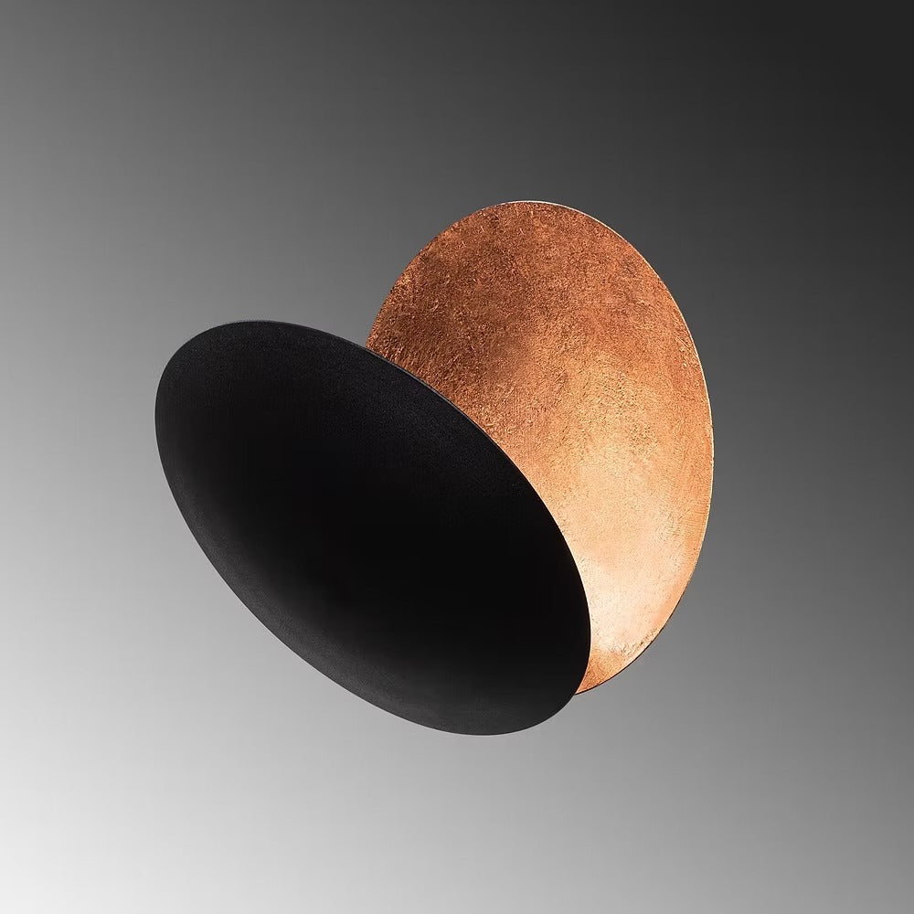 Verstellbare Wandlampe Mit Künstlerischer Eclipse-Scheibe Für Flur Und Schlafzimmer