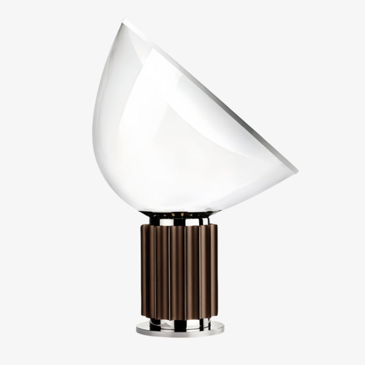 Bowlum Modern Glass Table Lamp - Iconic Bowl Shaped Ambient Light for Living Room N46