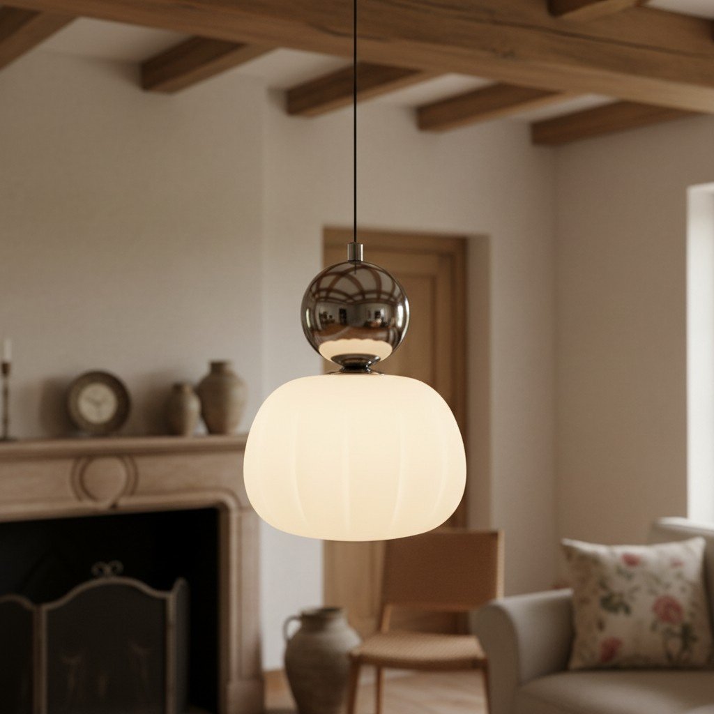 Ornavigo Geometric Art Deco Pendant Light - Modern Bauhaus Orb Style for Kitchen Island