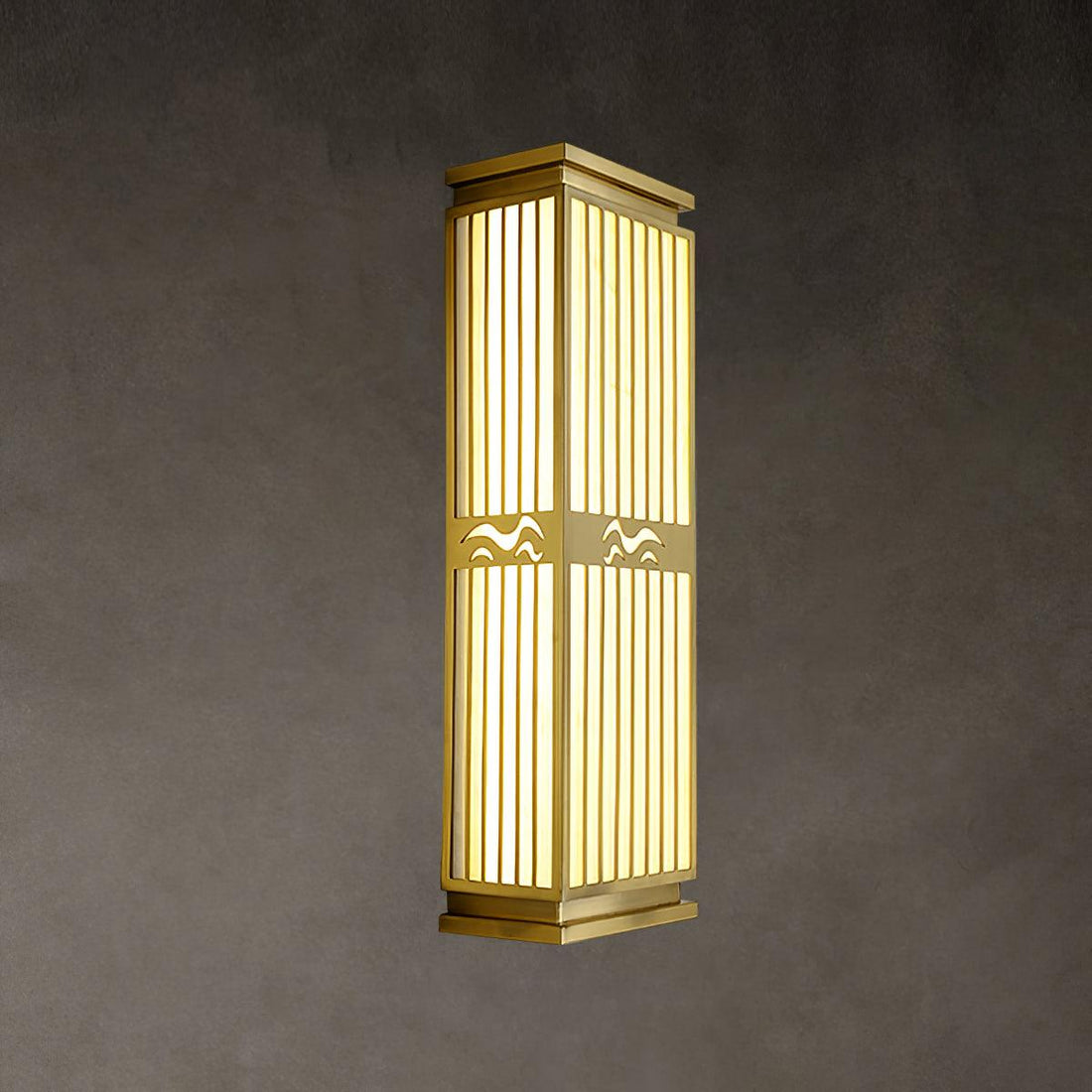 Metal Outdoor Wall Light - Square Acrylic Lamp for Yard