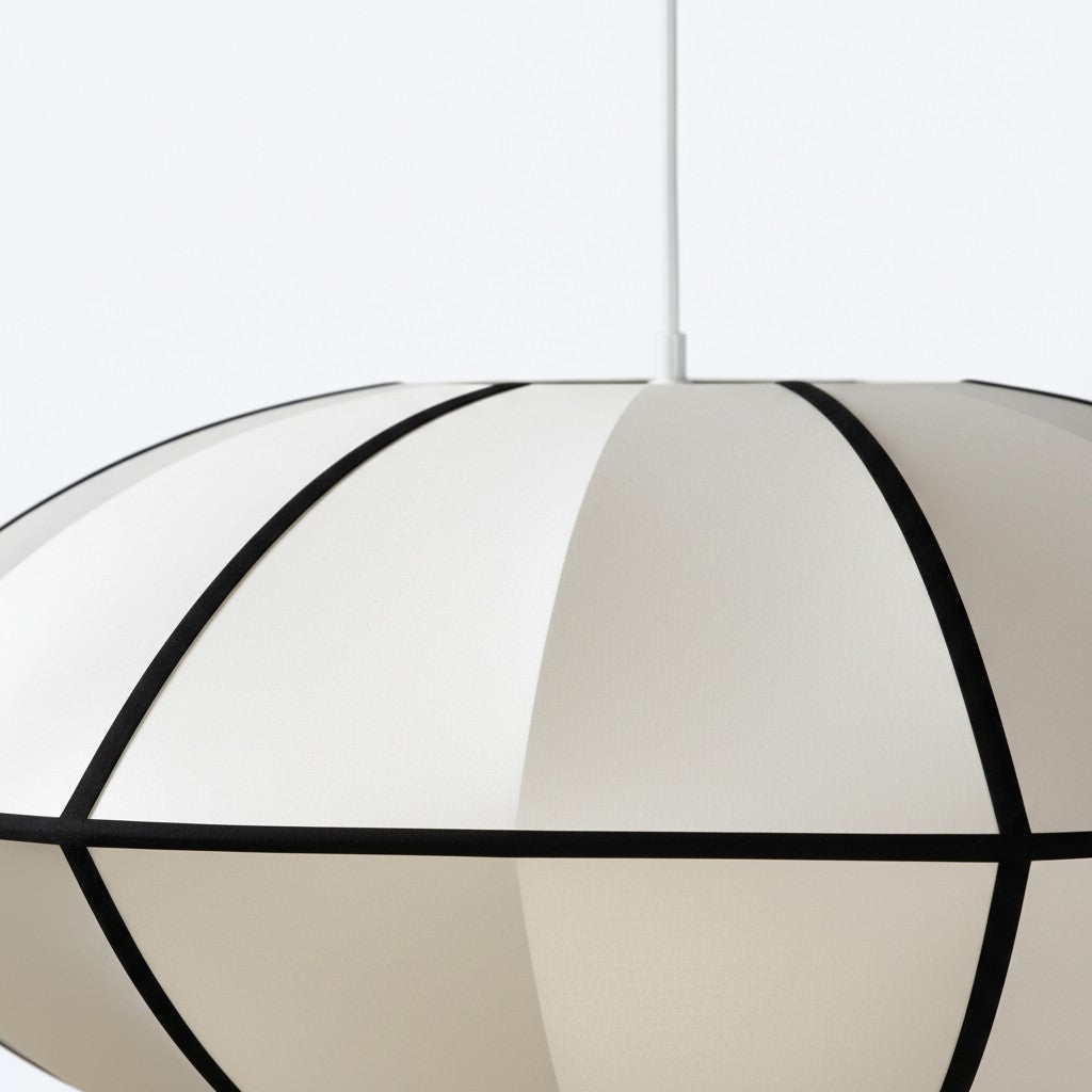 Orbina UFO Ribbon Pendant Light – Sculptural Disc Design Hanging Lamp for Living Room N61