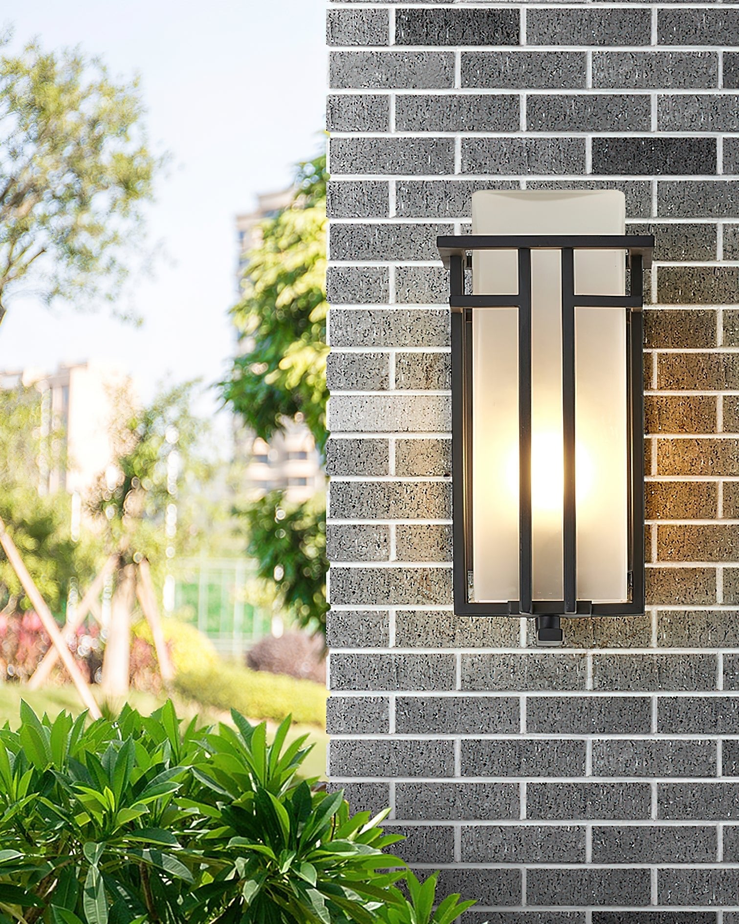 Outdoor Wall Lamp - Retro Iron Sconce for Front & Back Door Lighting