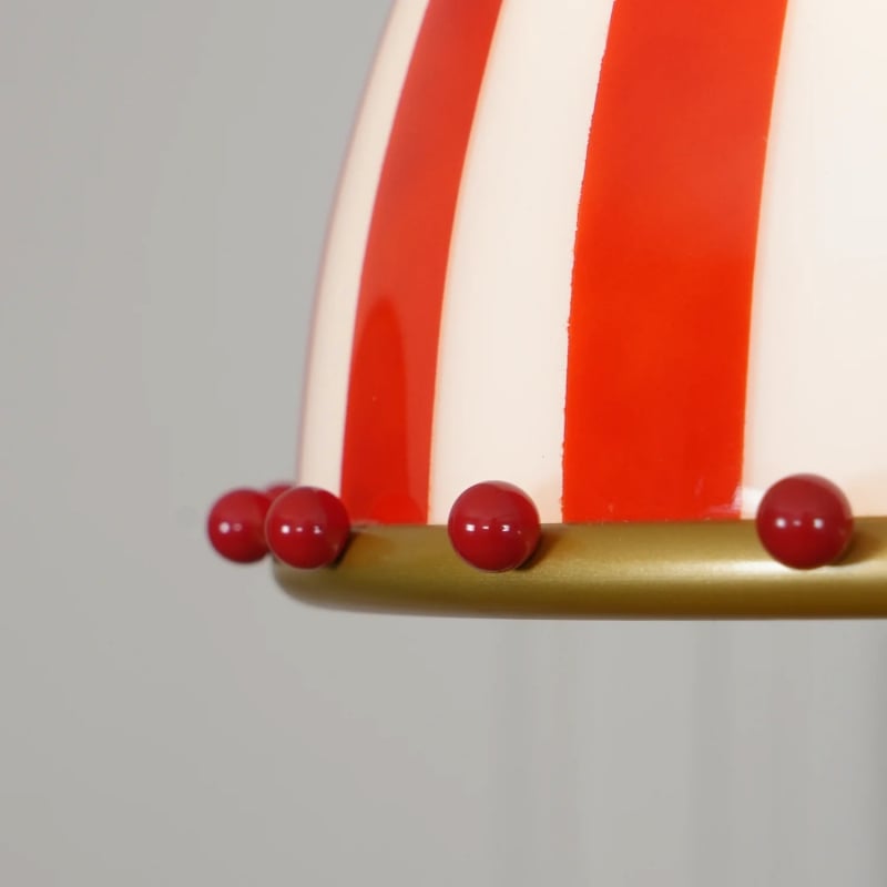 Festilo Glass Pendant Light – Playful Striped Design Hanging Lamp in Decorative Style for Kitchen and Dining